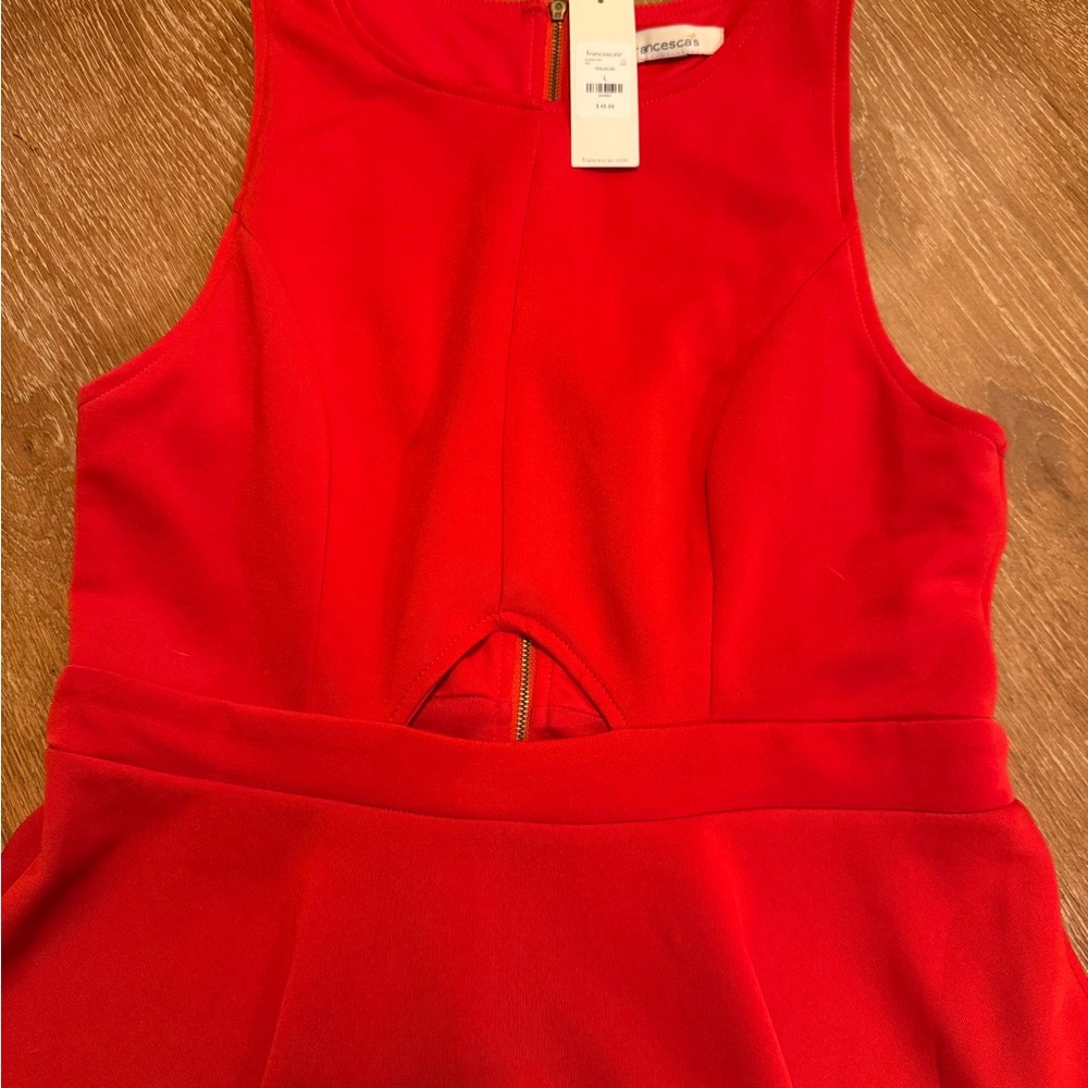 Francesca’s Red Sleeveless Dress